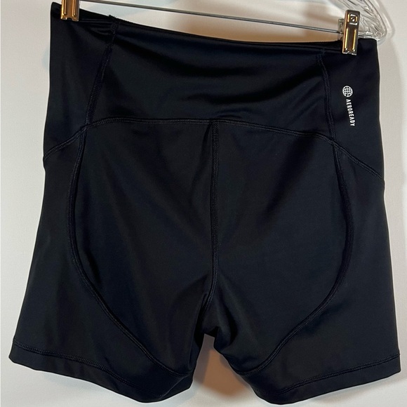 Adidas Shorts Womens Medium Black Aeroready Performance Training Workout Running - Picture 2 of 9